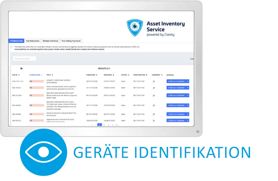 Identifikation: Wer einen guten Überblick über sein OT-Netzwerk haben will, muss im ersten Schritt alle Assets im Netzwerk kennen. 
